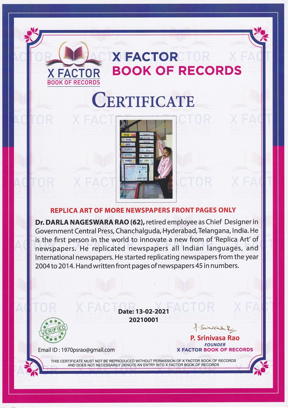 Replica Art of Newspaper Front Pages certificate — photo 18