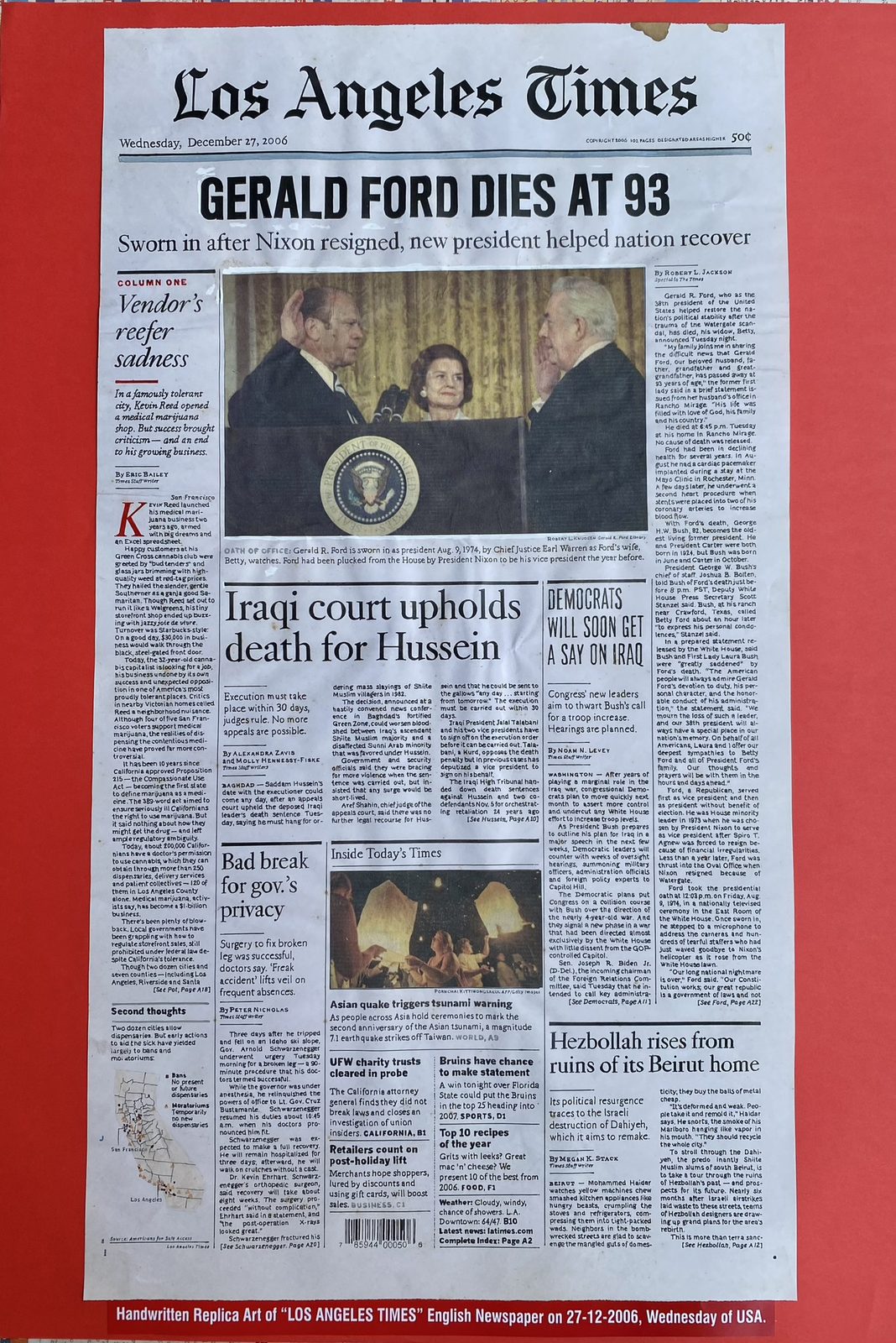 Replica Art of Newspaper Front Pages — photo 6