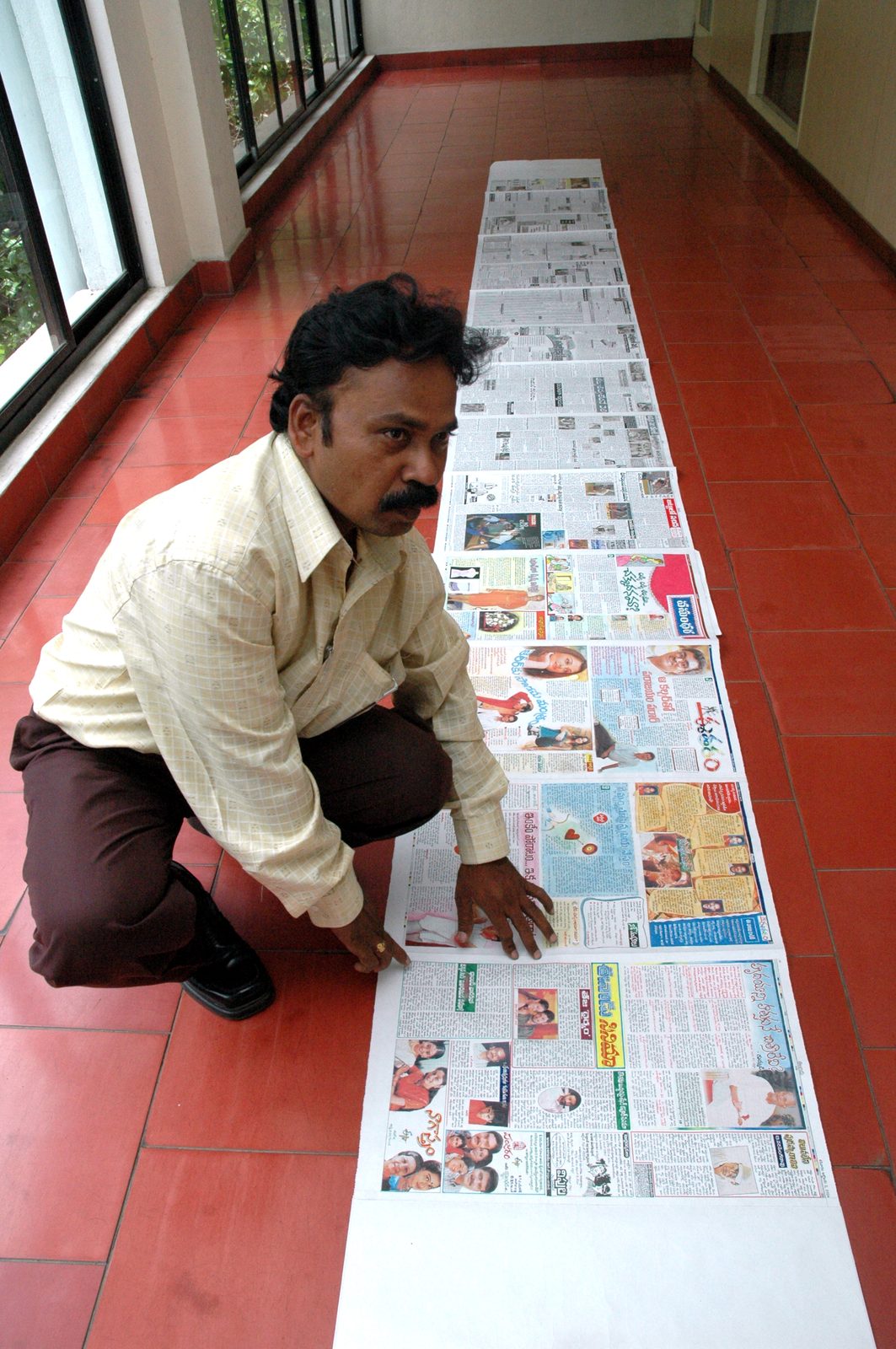 Handwritten Replica of 14 Pages of Eenadu