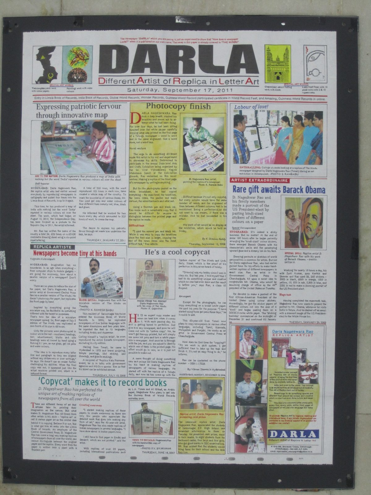 Original Artist Newspaper DARLA — photo 9