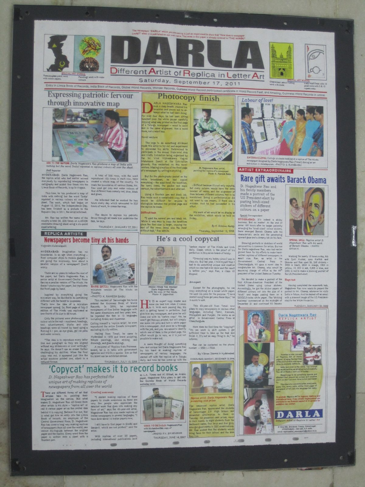 Original Artist Newspaper DARLA — photo 10