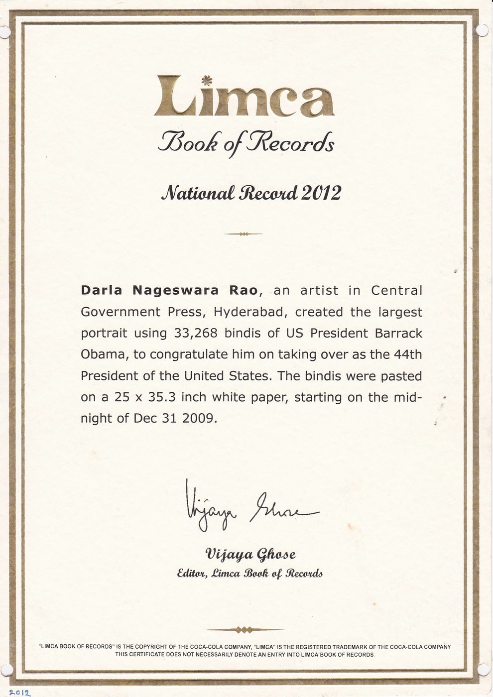 Barack Obama Sticker Portrait certificate — photo 10