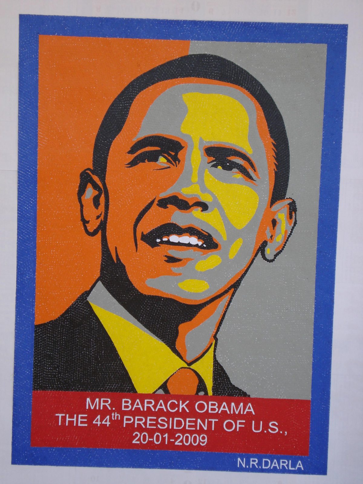 Barack Obama Sticker Portrait — photo 2