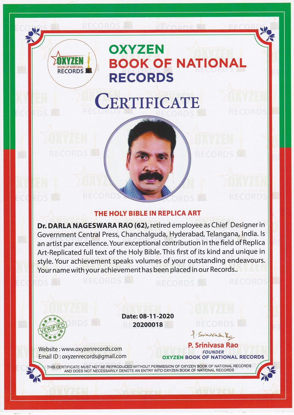Holy Bible in Replica Art certificate — photo 13