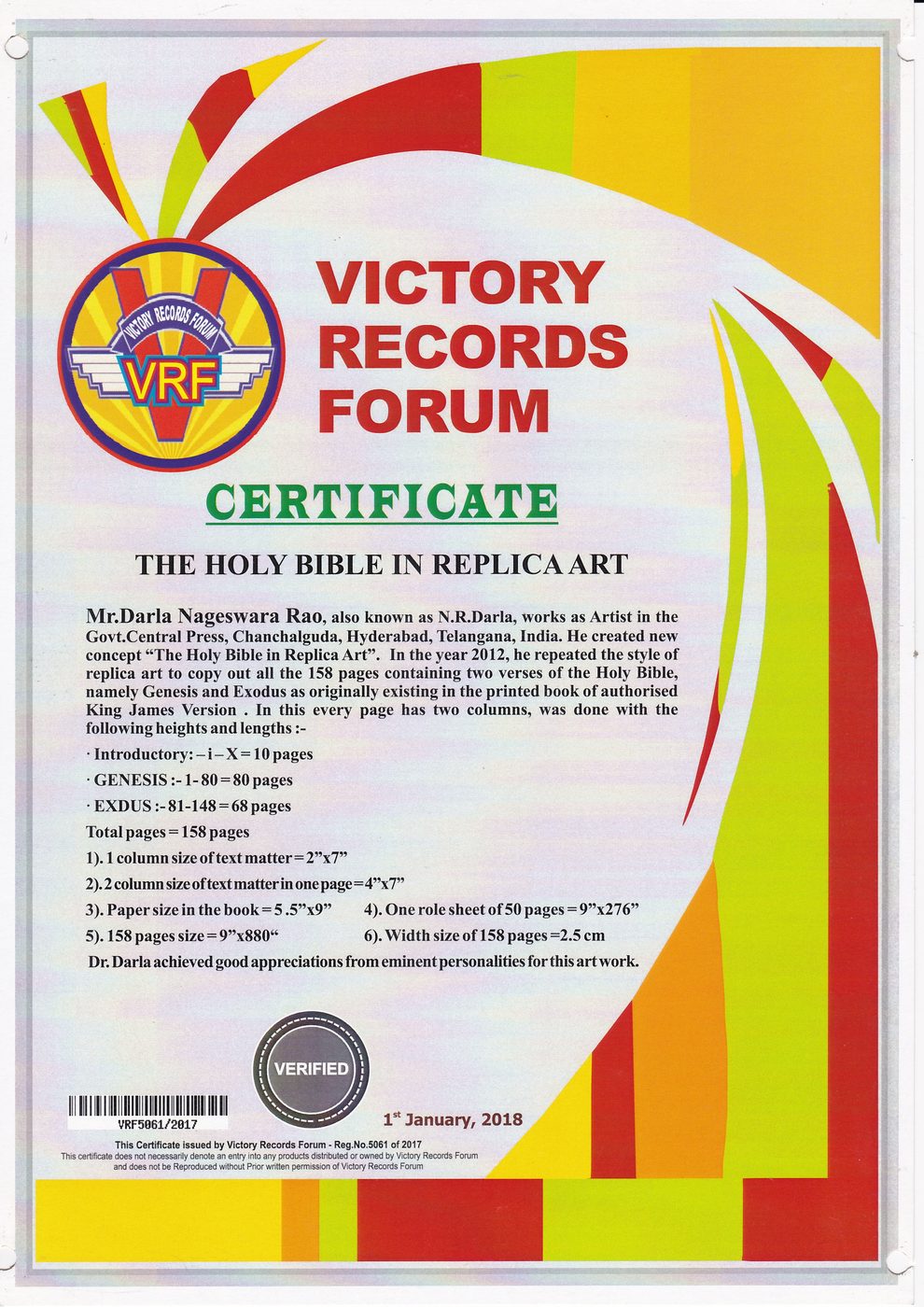 Holy Bible in Replica Art certificate — photo 16