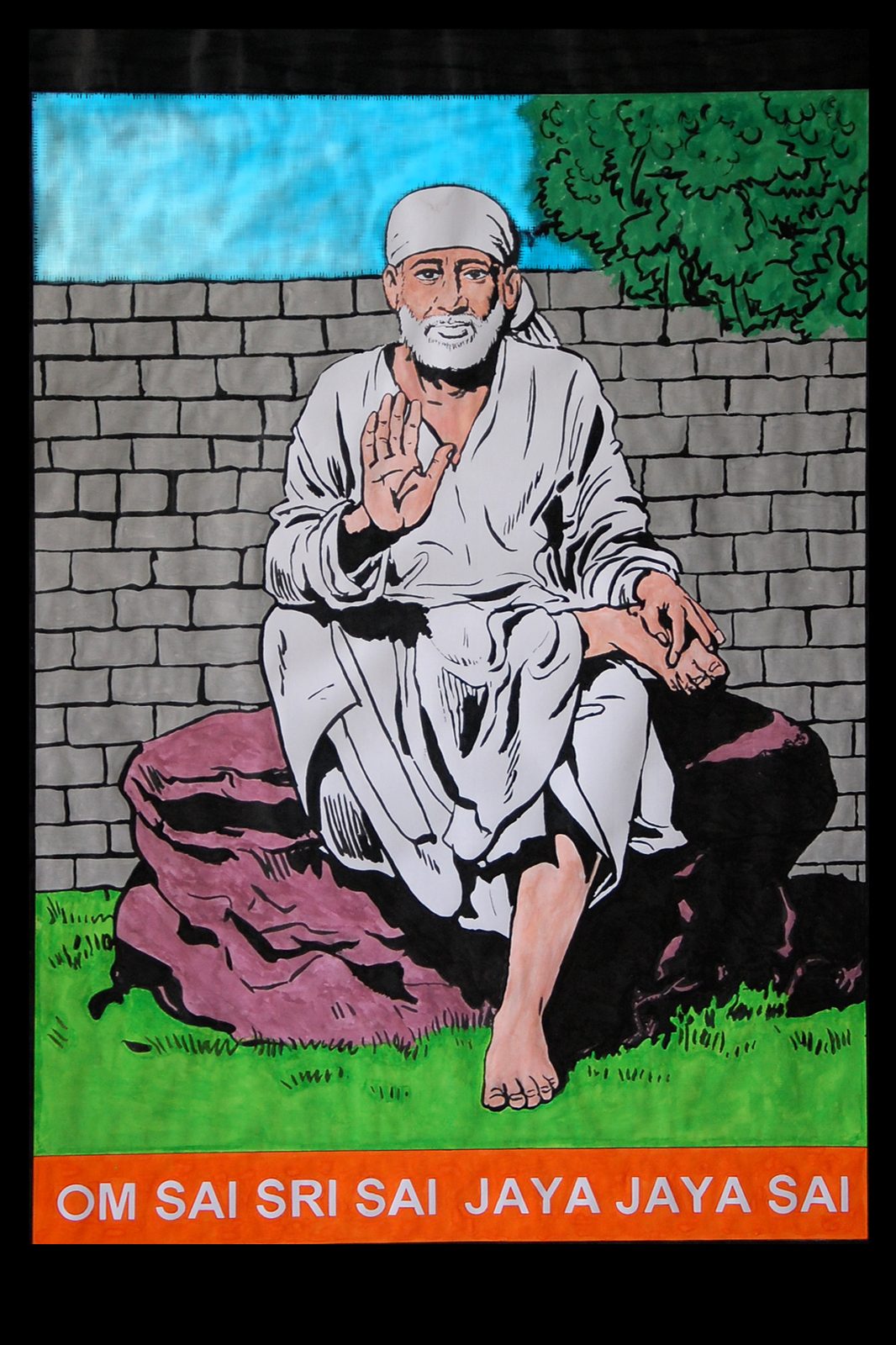 Om Sai Sri Sai Chant Posters