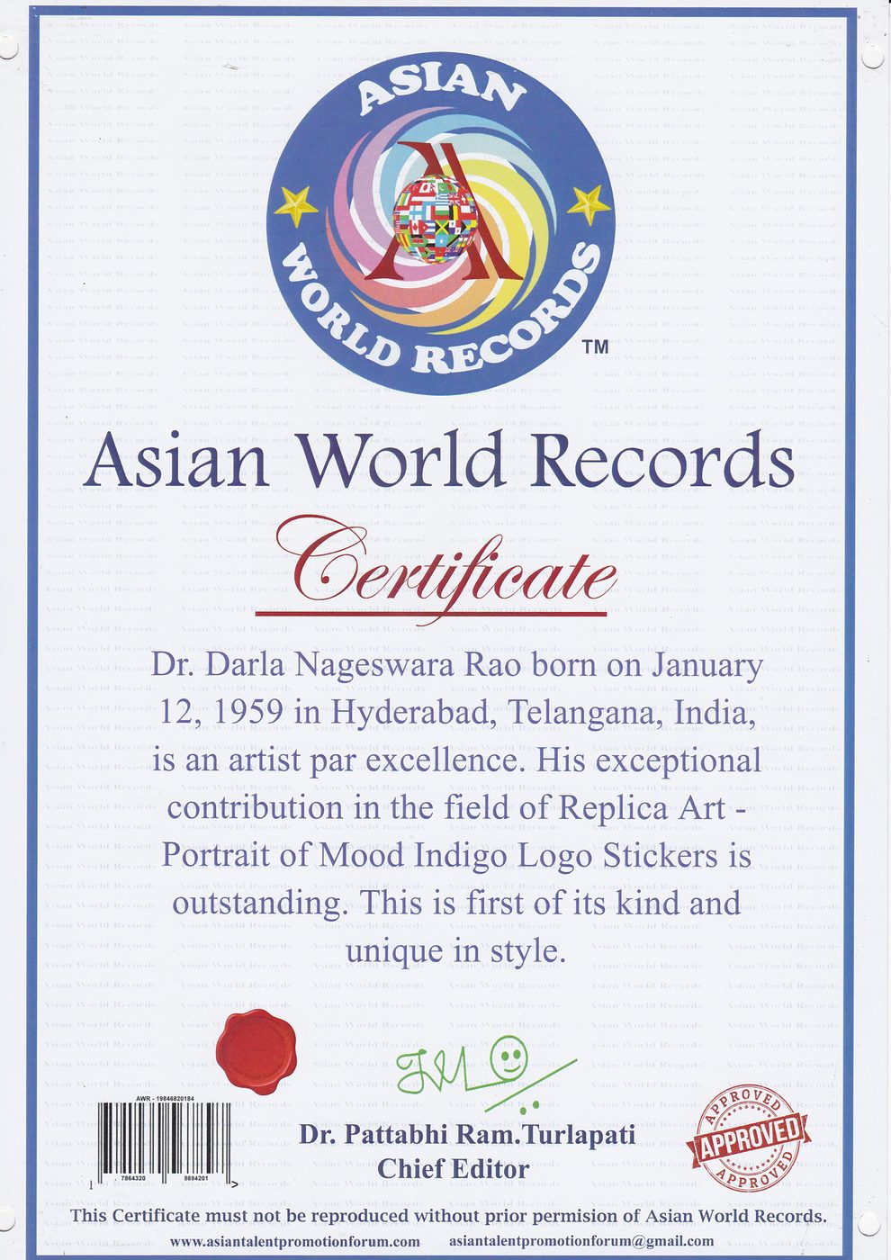 Mood Indigo IIT Bombay certificate — photo 1