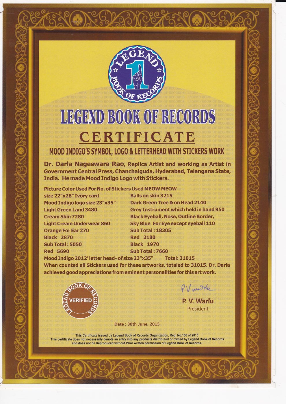 Mood Indigo IIT Bombay certificate — photo 12