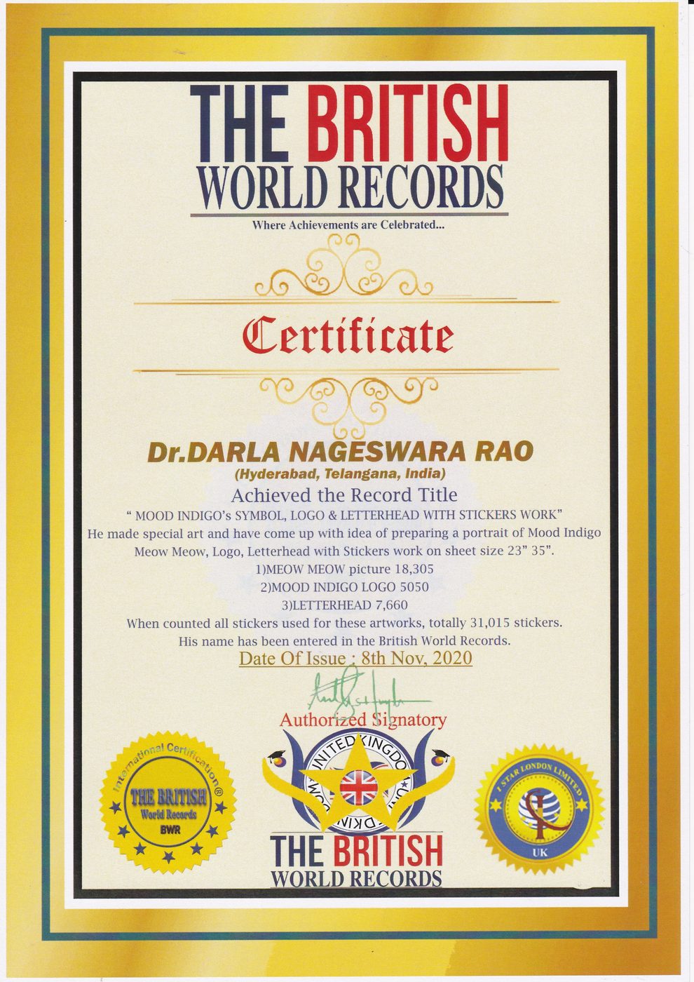 Mood Indigo IIT Bombay certificate — photo 16