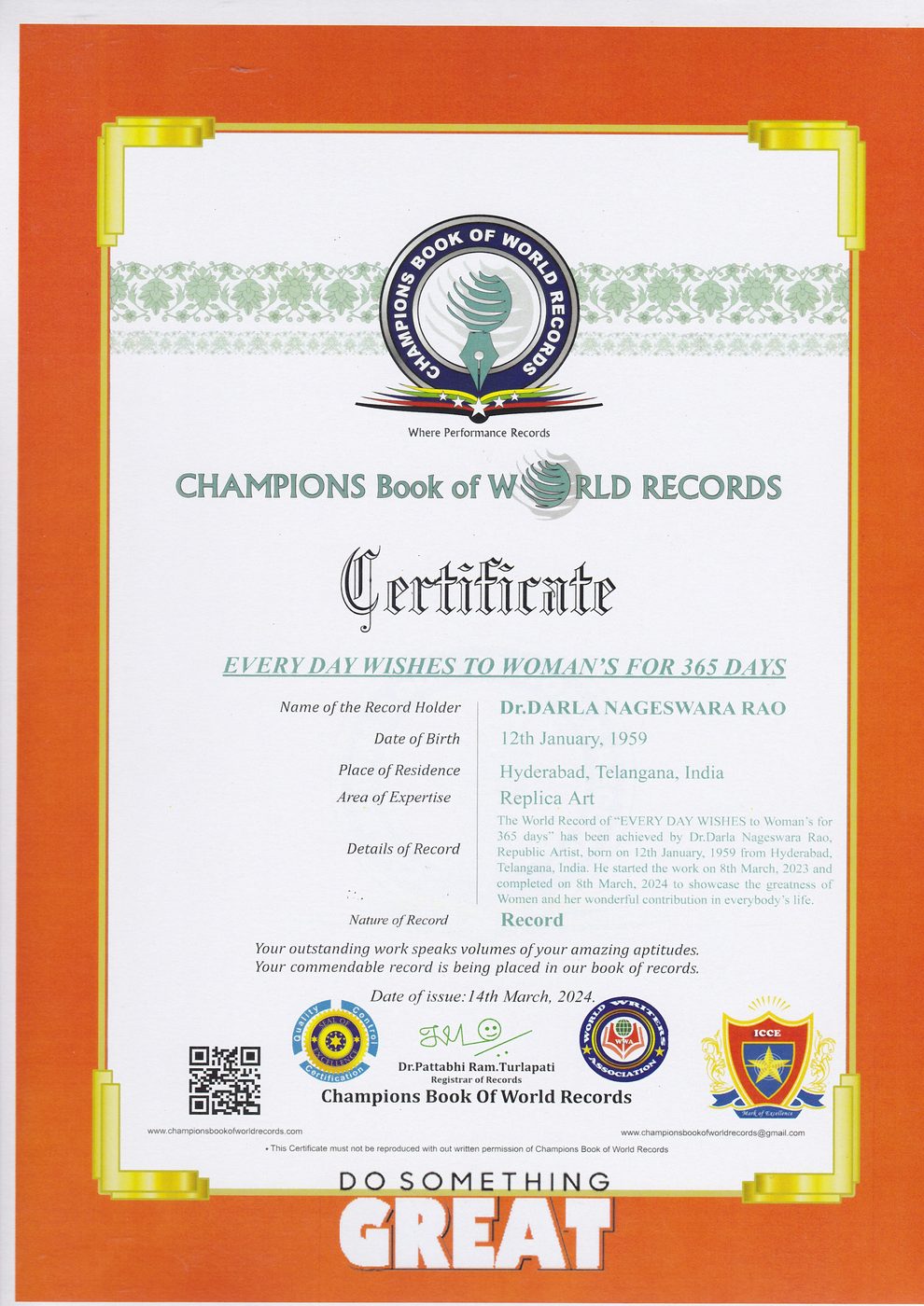 Everyday Salute to Women certificate — photo 3