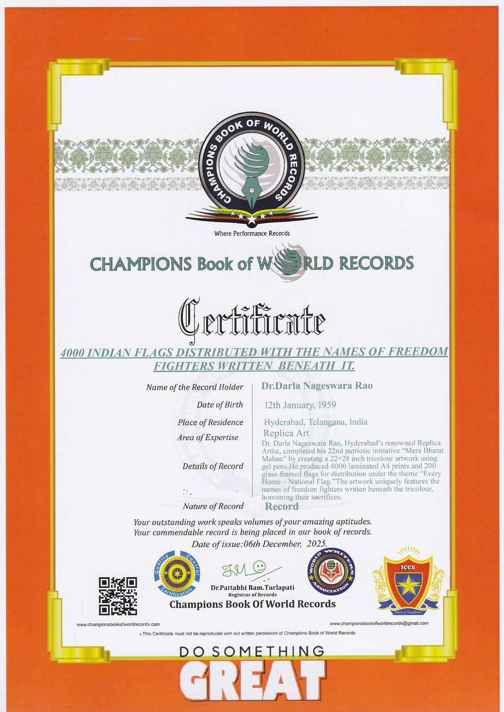 Mera Bharat Mahan certificate — photo 2