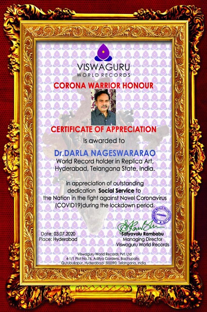 Corona Warrior certificate — photo 2